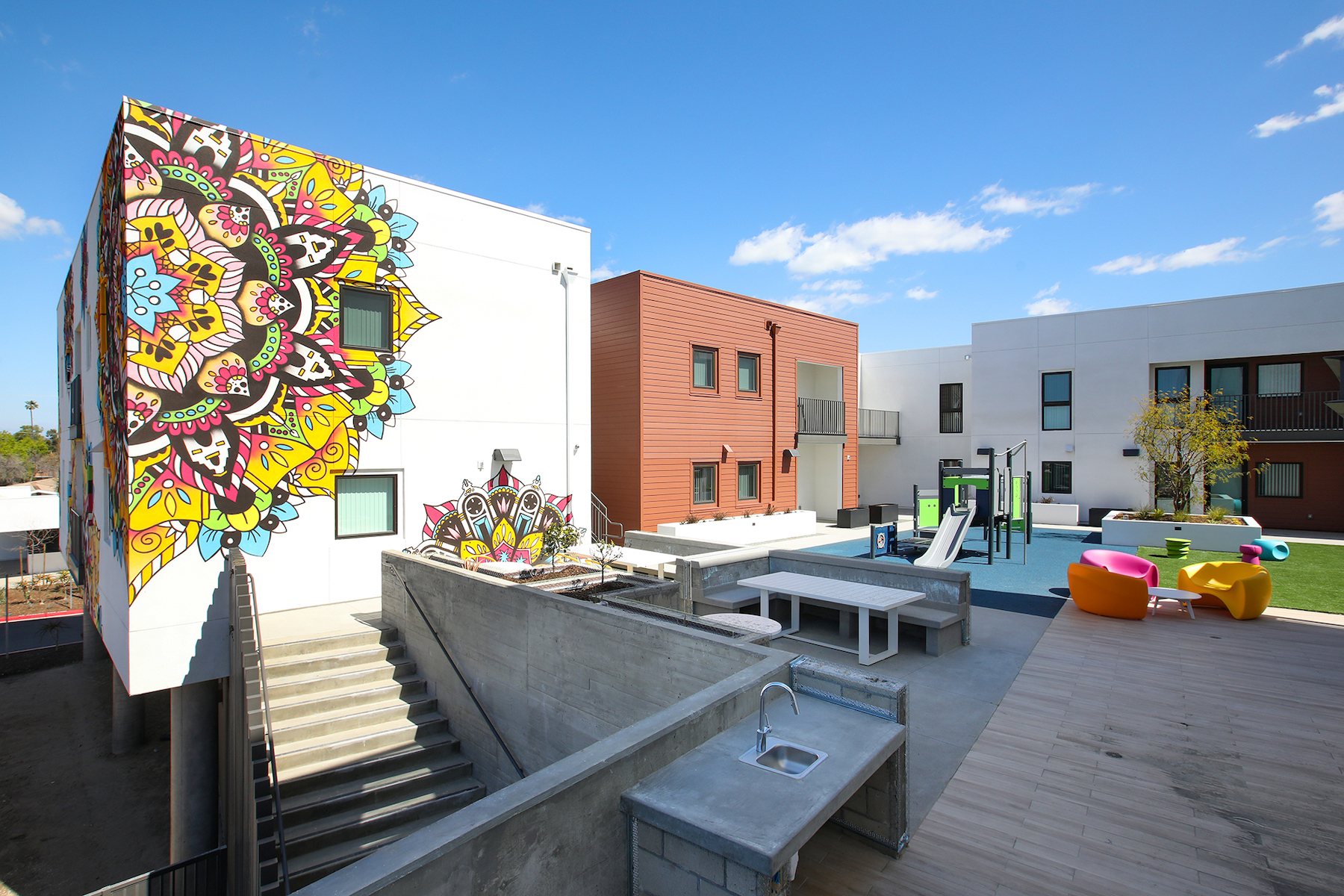 Photo courtesy TCA Architects  La Placita Cinco, Santa Ana, Calif. opener Courtyard2.jpg