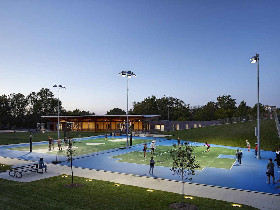 Outdoor sports courts at Lubber Run CC