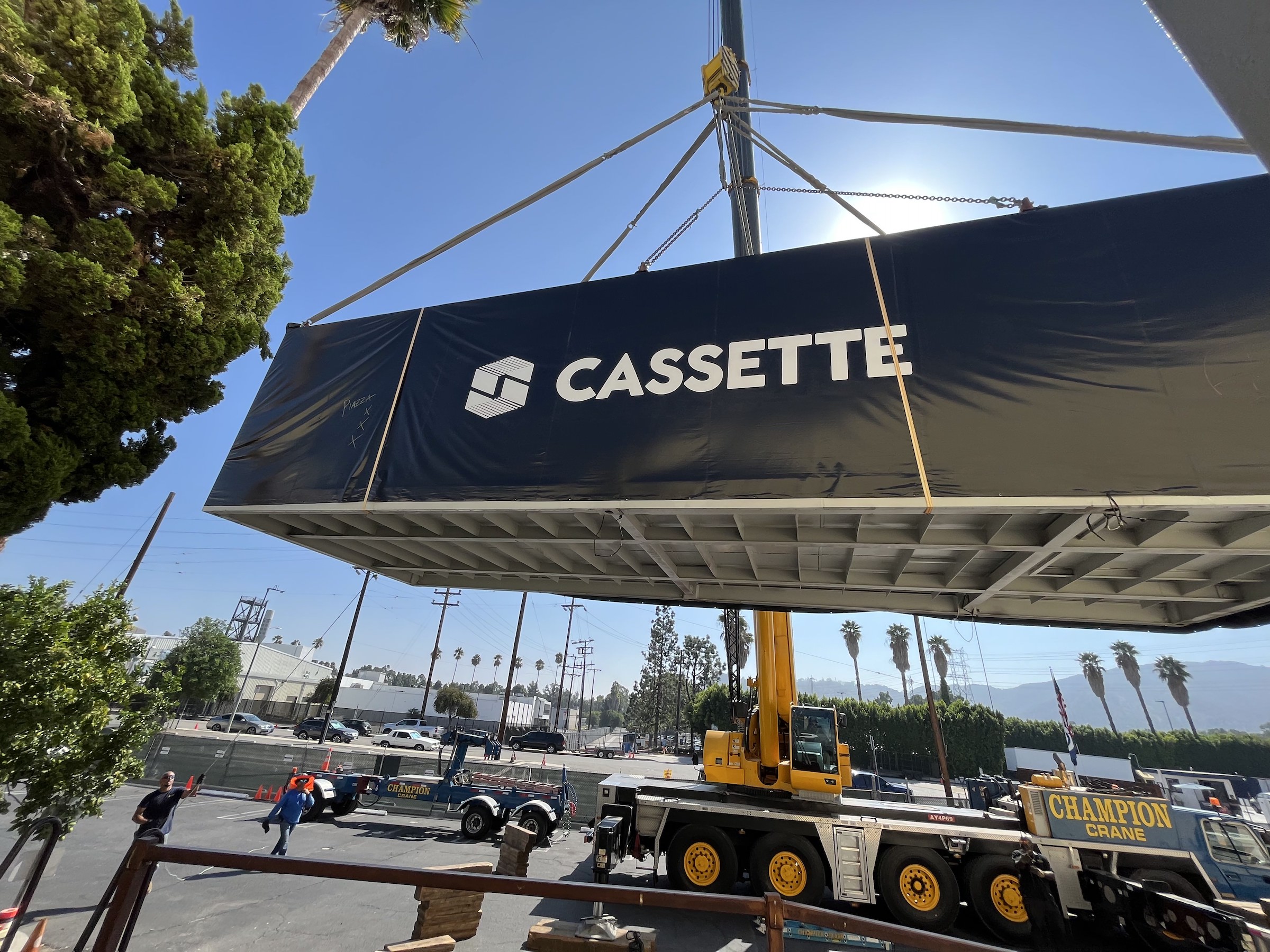 The 600-sf pod is sized to be transported easily, and requires only a modicum of site construction, for which Cassette Systems will use several contractors.