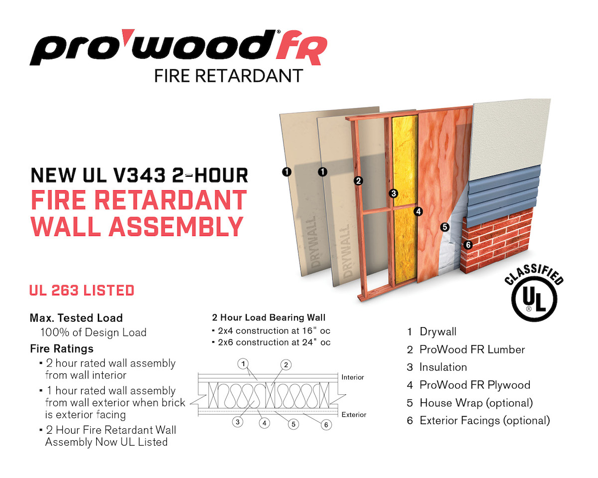 ProWood FR V343 wall assembly