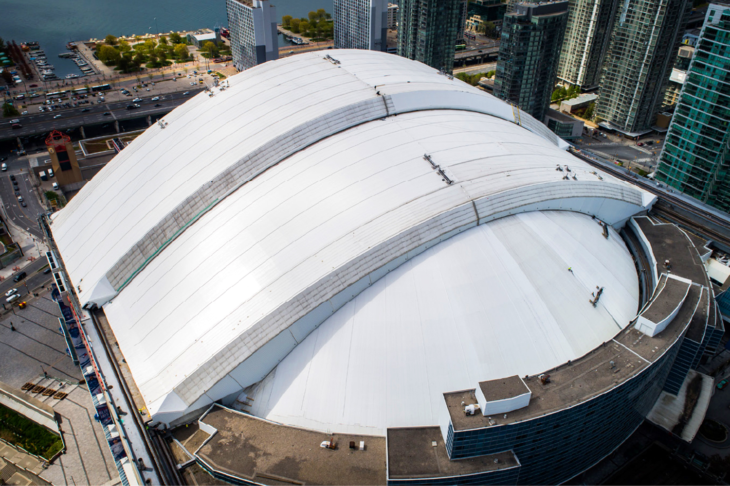 Sika Sarnafil facilitated the original vinyl roof of Toronto’s Rogers Centre being reclaimed and made into a new roof.
