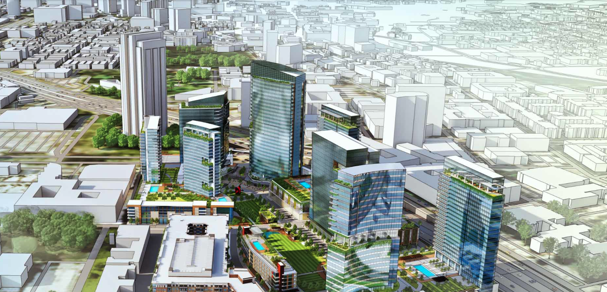 The Central mixed-use development, Dallas