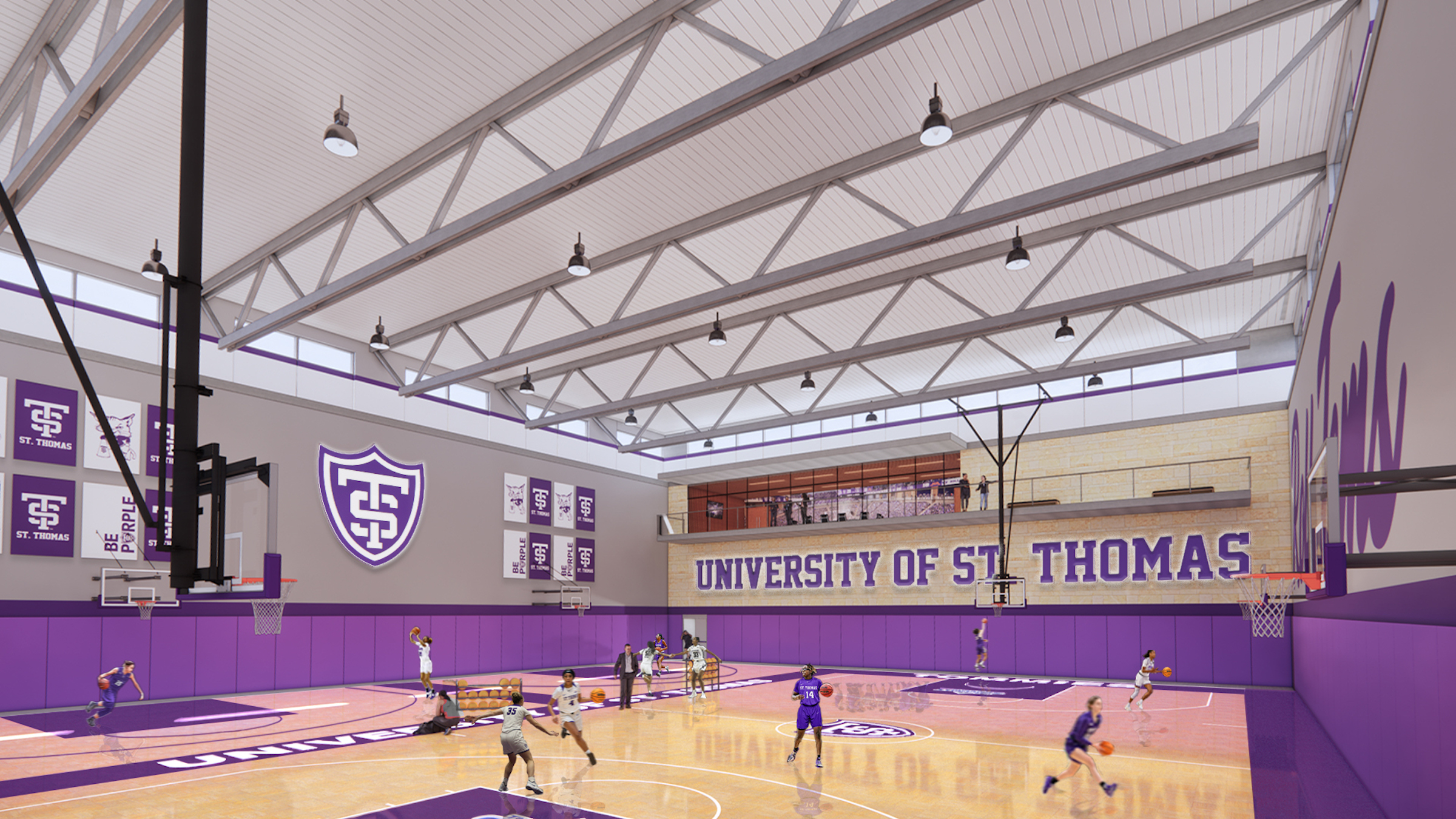 University of St. Thomas Lee and Penny Anderson Arena Renderings courtesy Ryan Companies, Crawford Architects St. Thomas - Basketball Practice Facility
