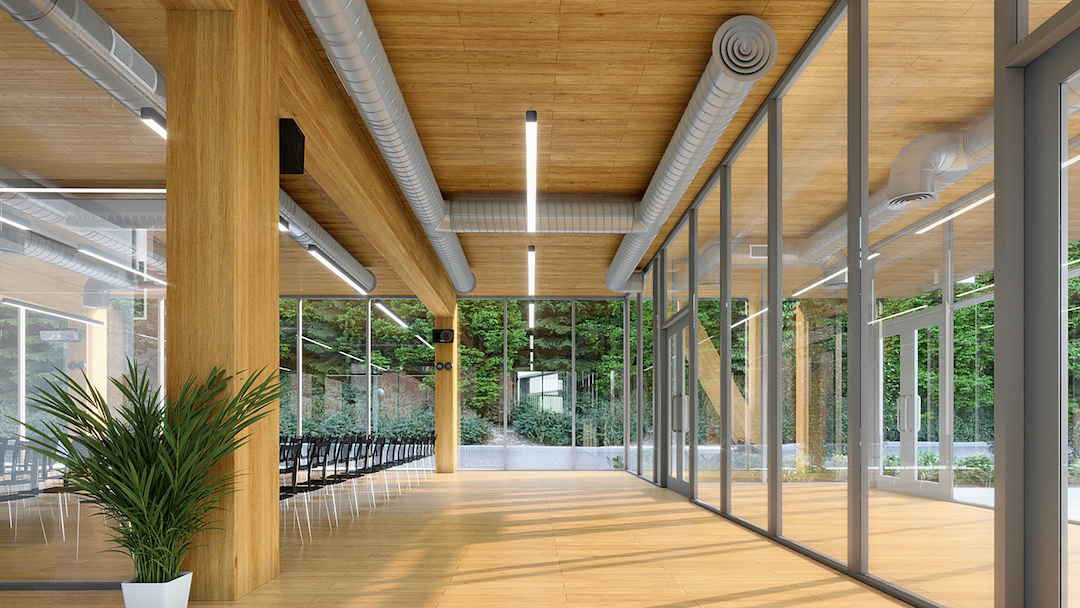 WWU carbon neutral building interior