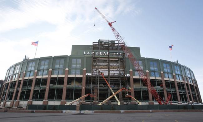 Green Bay Packers Lambeau Field Renovation Begins Building