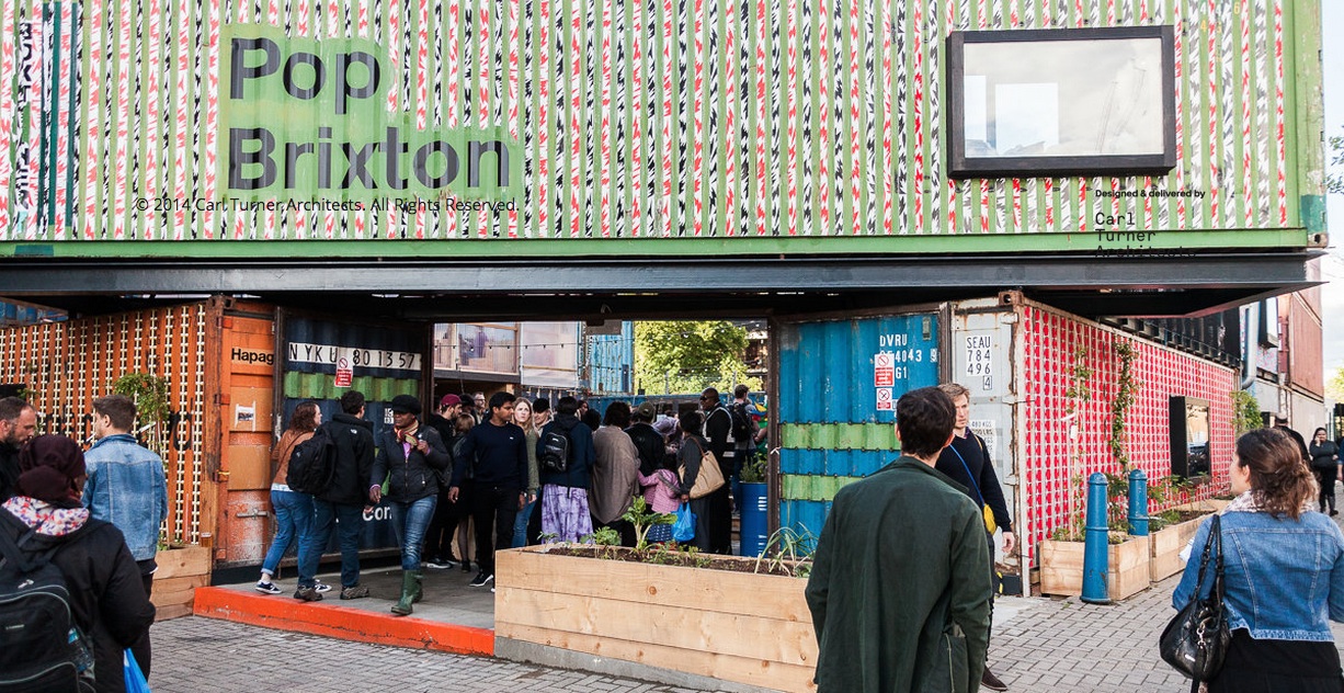 London opens business complex made from 50 shipping containers