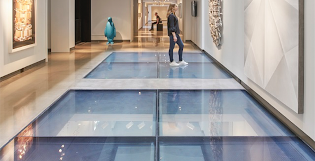 Fire Resistive Glass Floors Make A Dramatic Statement In