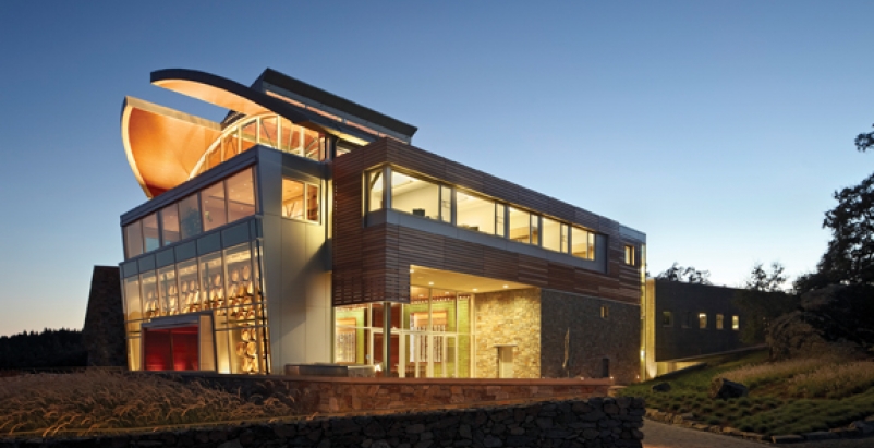 Metal panels cap new admin building for winery in Sonoma County Building Design + Construction