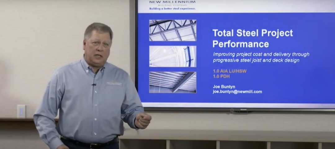 Total steel project performance New Millennium Building Systems