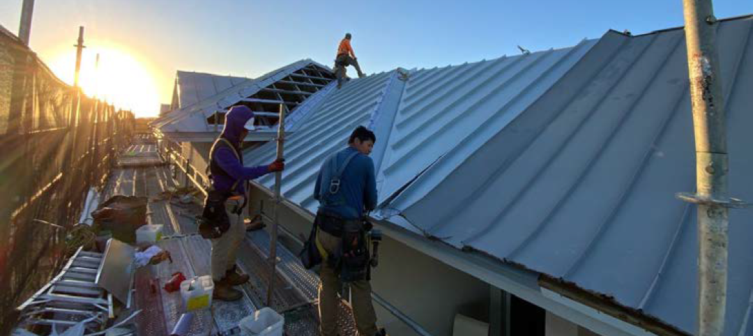 During Tedlar® roofing installation