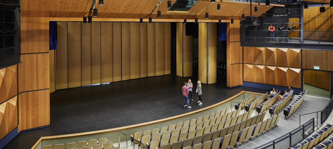 Two-sided theater auditorium in Federal Way High School