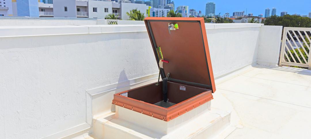 BILCO roof hatch in townhomes, Little Havana, Miami