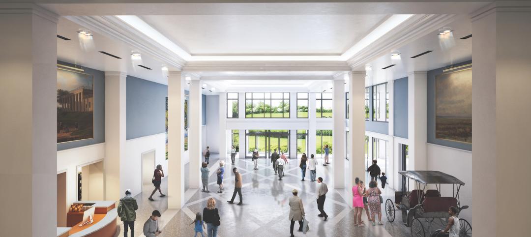 A rendering of the Great Hall South in the Virginia Museum of History & Culture 