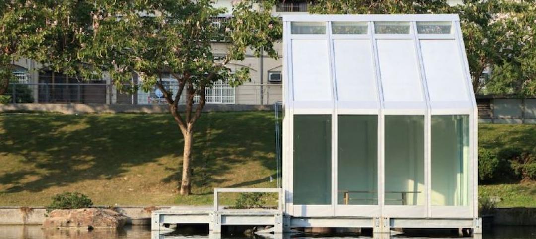 A test house for water-filled glass