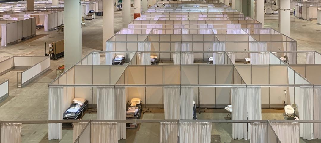 The first 500 patient rooms at McCormick Place Convention Center. 