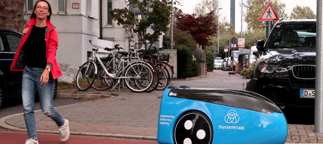 thyssenkrupp tests self-driving robot for ‘last mile’ delivery of elevator parts