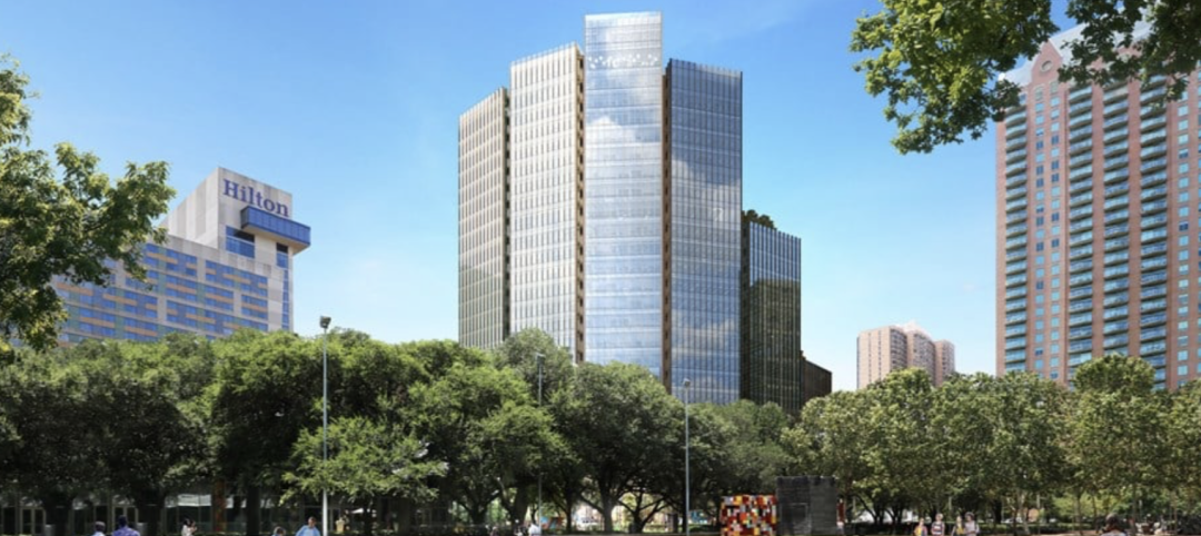 1550 on the Green, a new office tower in Houston, will be delivered next year.
