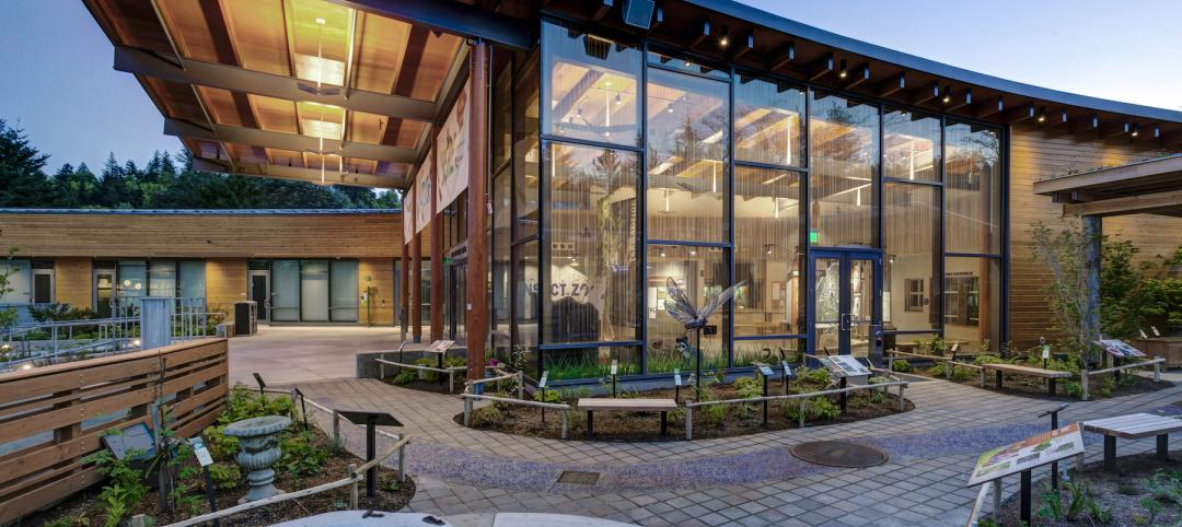 A new addition at The National Aviary in Pittsburgh showcases acid-etched, solar control low-e glass to provide views, bird safety and energy performance. Photo courtesy of Vitro Architectural Glass