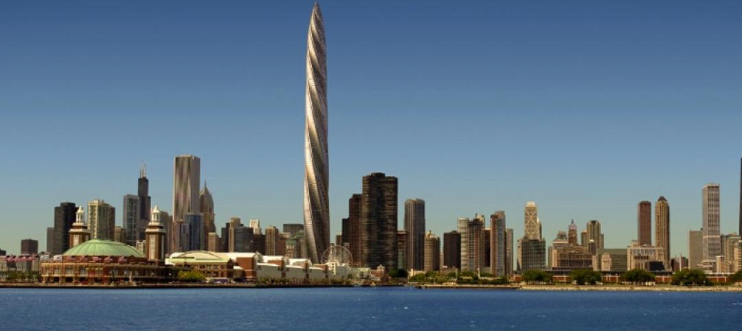 Construction work started on the Santiago Calatrava-designed Chicago Spire in 20