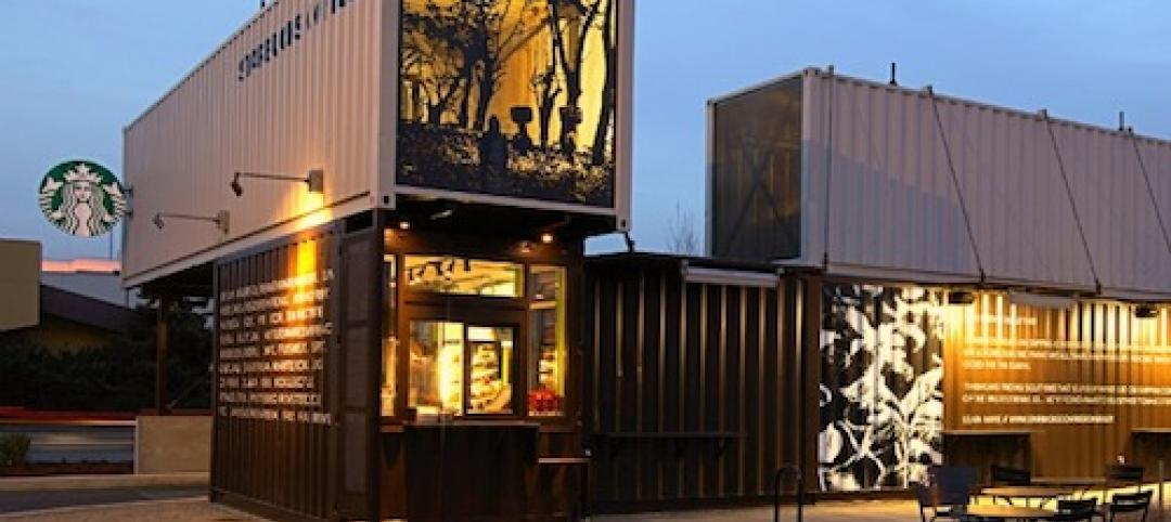 This suburban Seattle Starbucks was built with shipping containers.