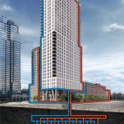 Once completed, the all-electric 1 Java Street property in Brooklyn will be the largest residential project in New York State to use a geothermal heat exchange system