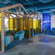 Workplace HQ for party clothing company Shinesty celebrates its bold, whimsical products