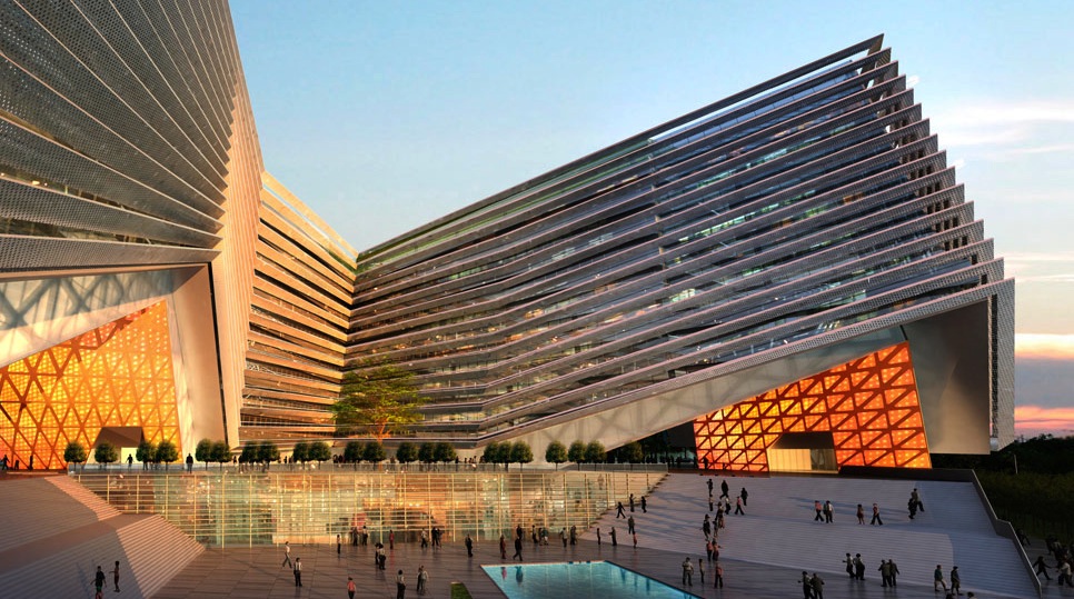 NBBJ designed the headquarters for Alipay, a part of the Alibaba Corporatio...