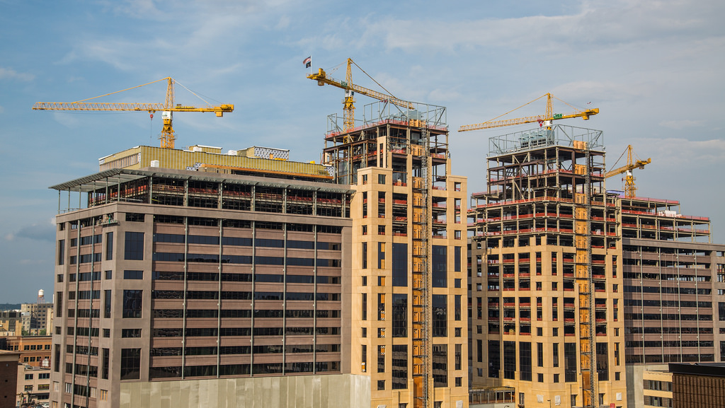 Nonresidential construction spending continues to grow through mid-summer