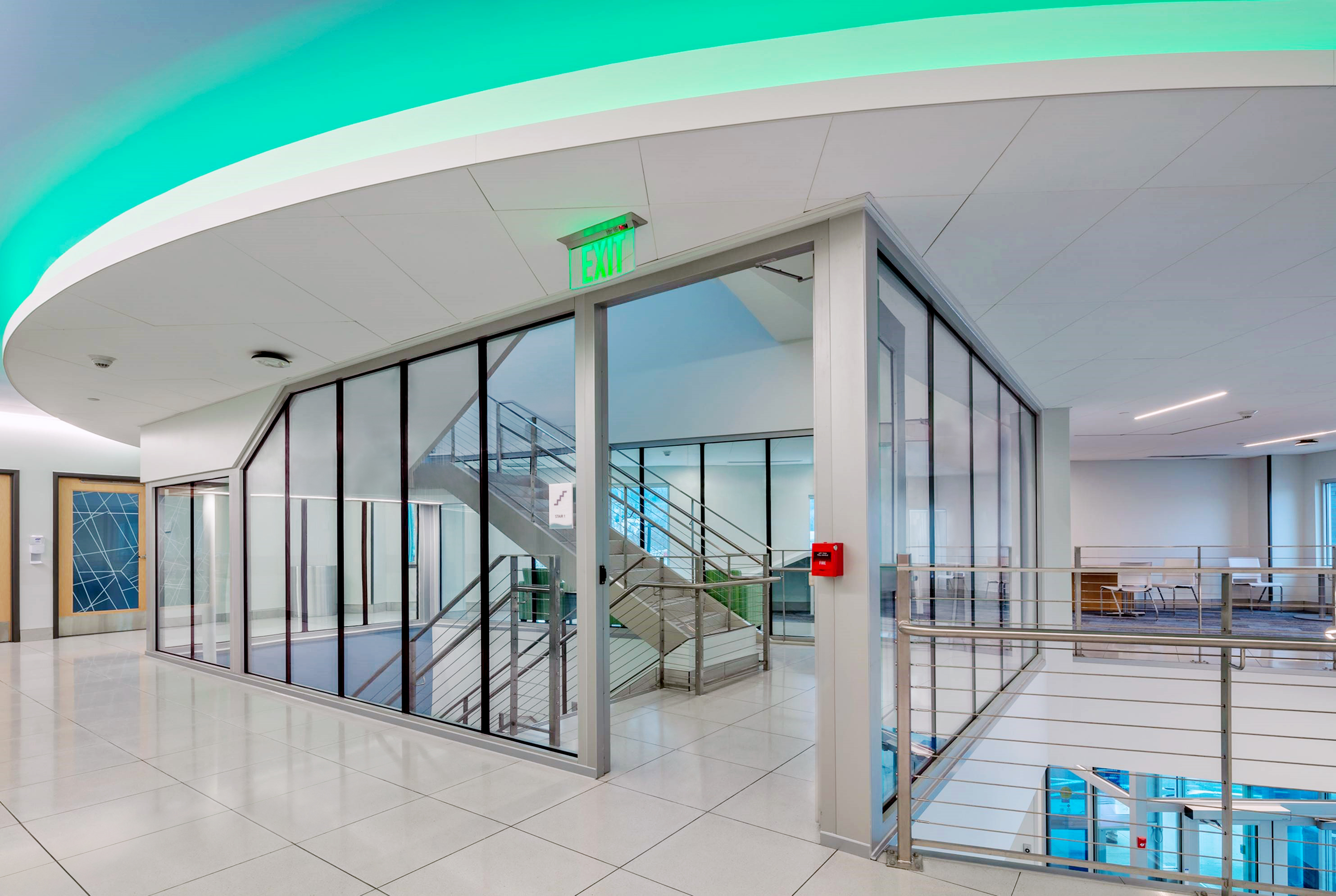 Striking Fire-Rated Glass Stairwell Boosts Wellness at Innovative Healthcare Facility