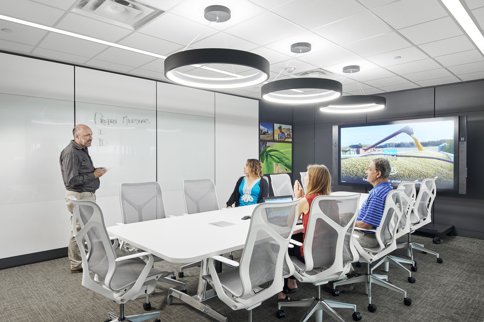 Large conference room design for the hybrid workplace