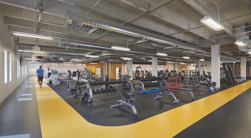 Gym and fitness center at 3form