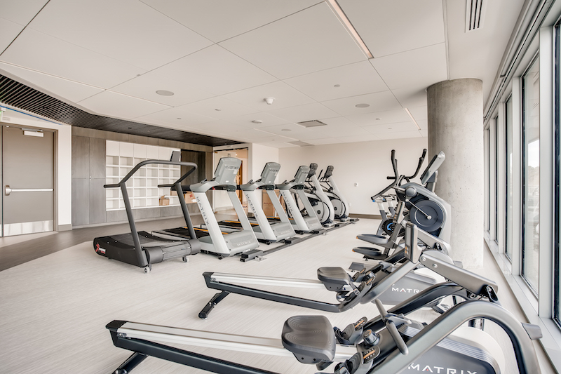 Lakehouse exercise room
