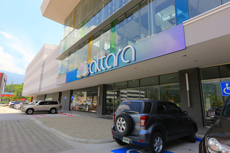 Prismatic coatings accent the new Altara Center
