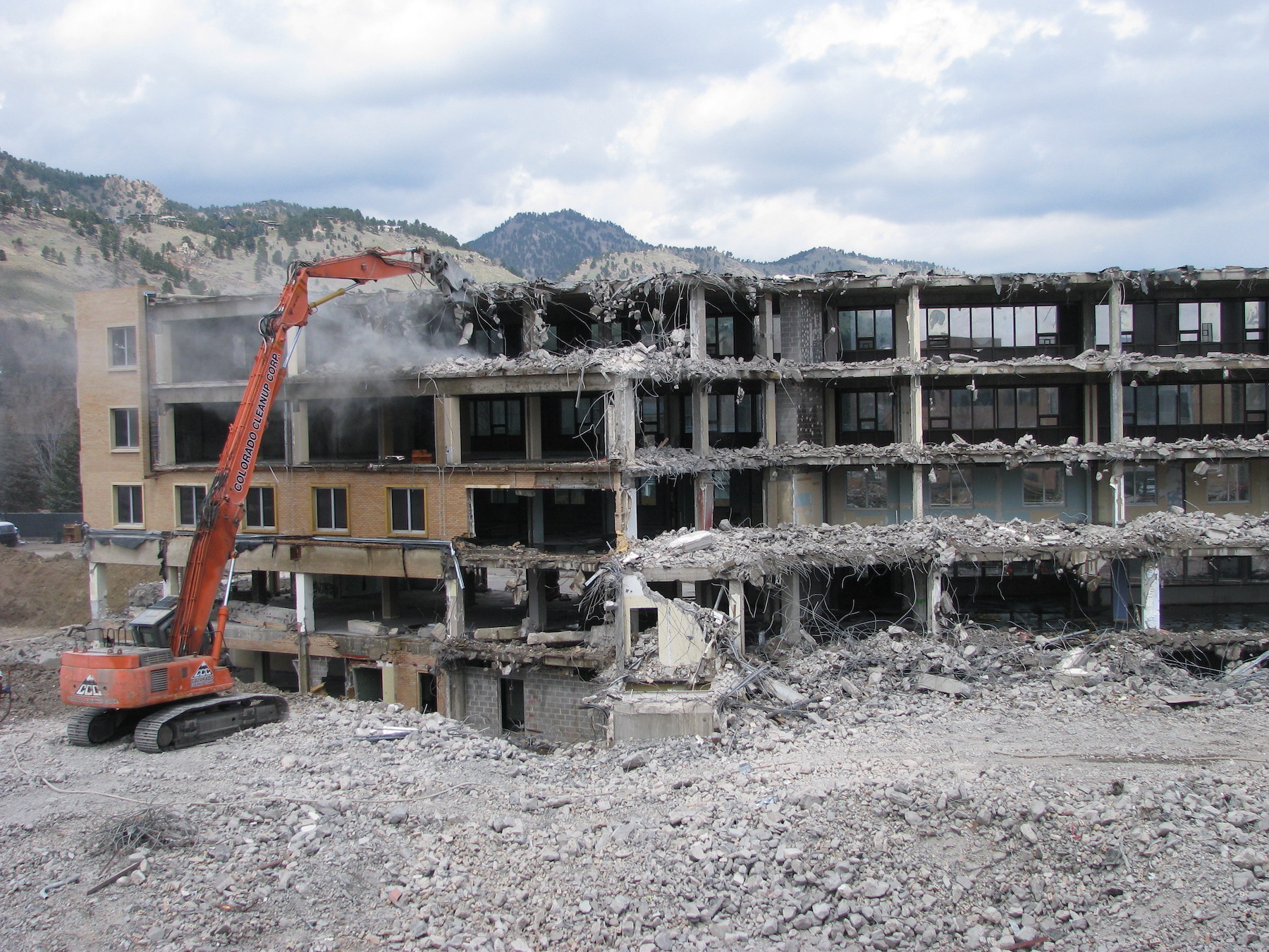 Materials from a demolished hospital in Colorado will be reused in new construction.