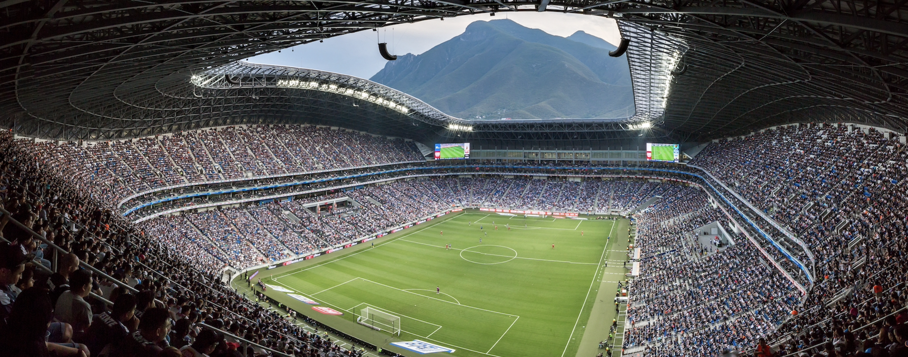 BBVA Stadium in Monterrey, Mexico, one of Populous' projects. Image: Jorge Torbaoda/Populous