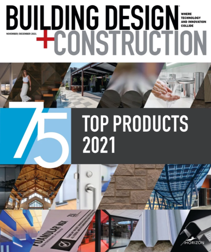 Top 75 Construction Products for 2021, a report by Building Design+Construction 