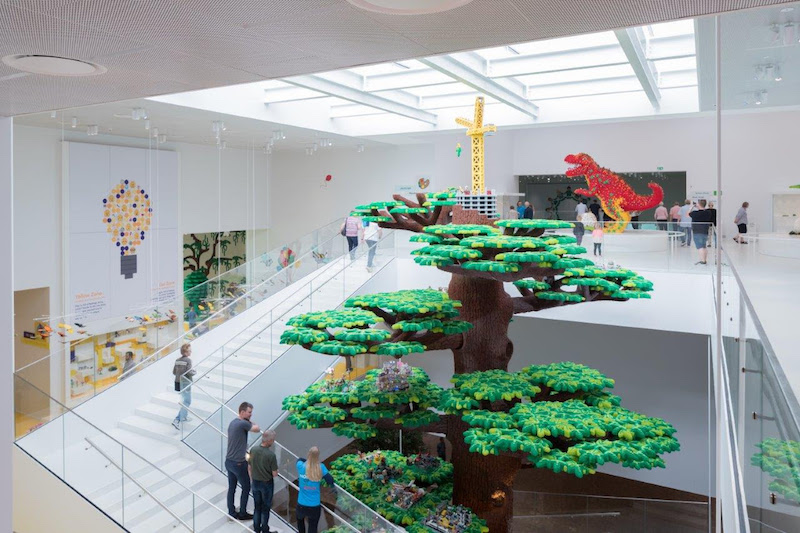 A LEGO tree rises in LEGO House