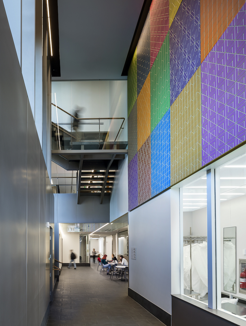 "Colorwall" located in ERC at Brown University