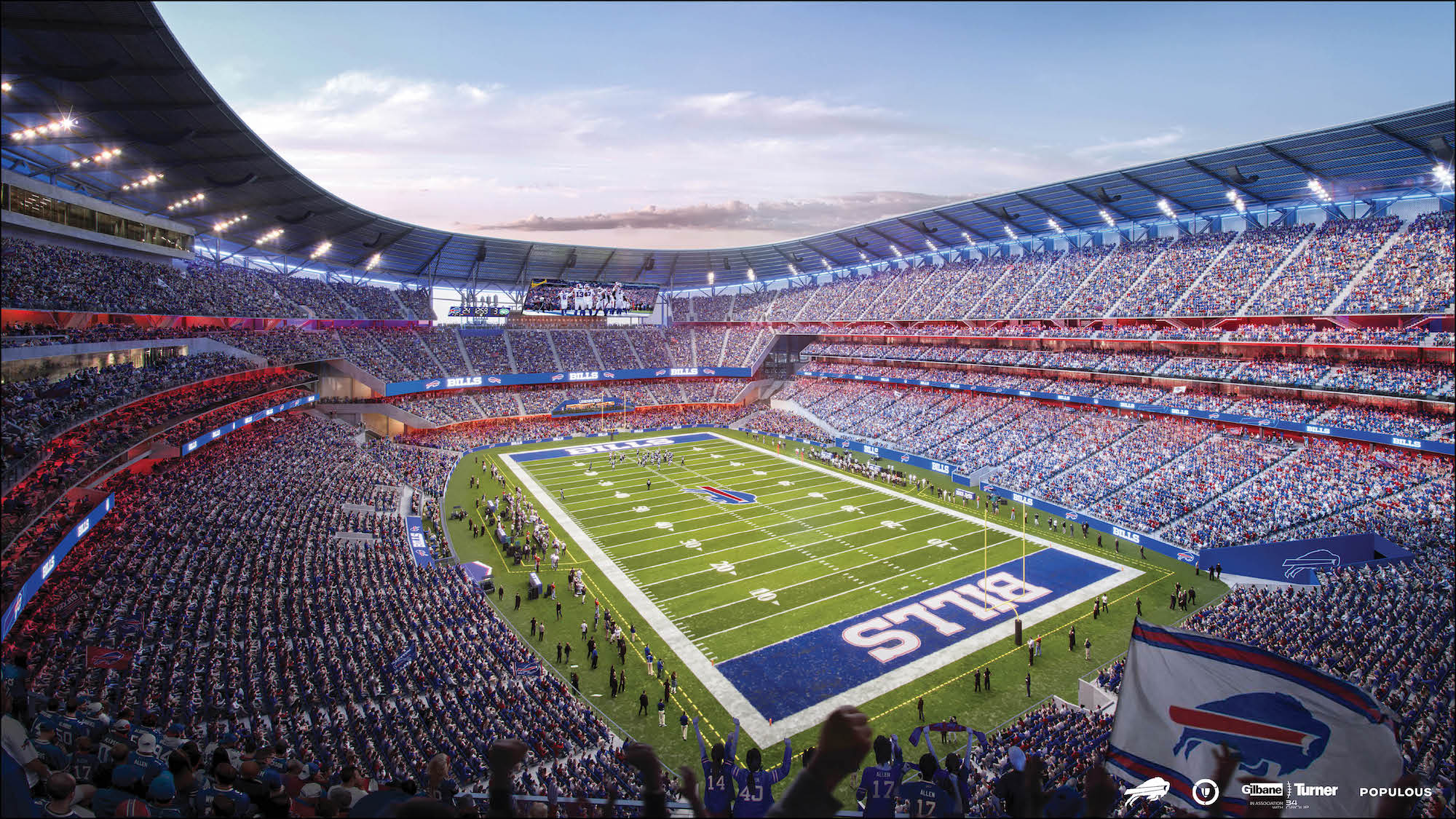 Buffalo Bills new stadium, 2022, architect Populous, Bowl View