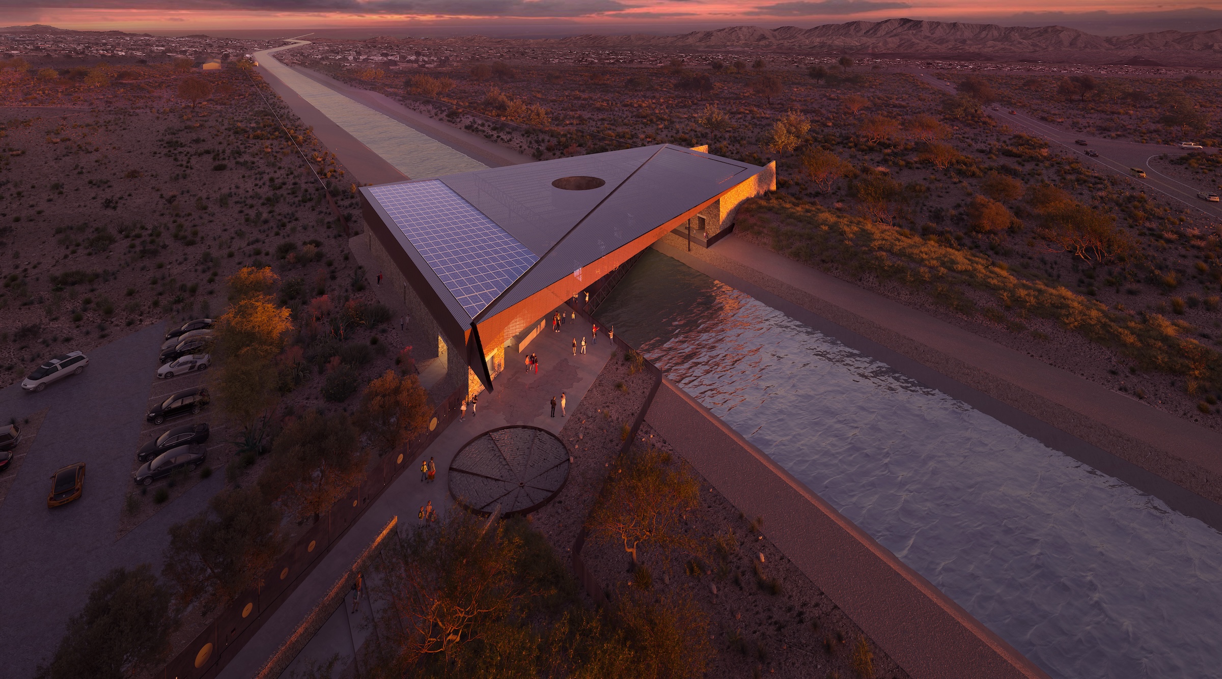 Arizona’s Water Education Center will teach visitors about water conservation and reuse strategies - Renderings courtesy Jones Studio