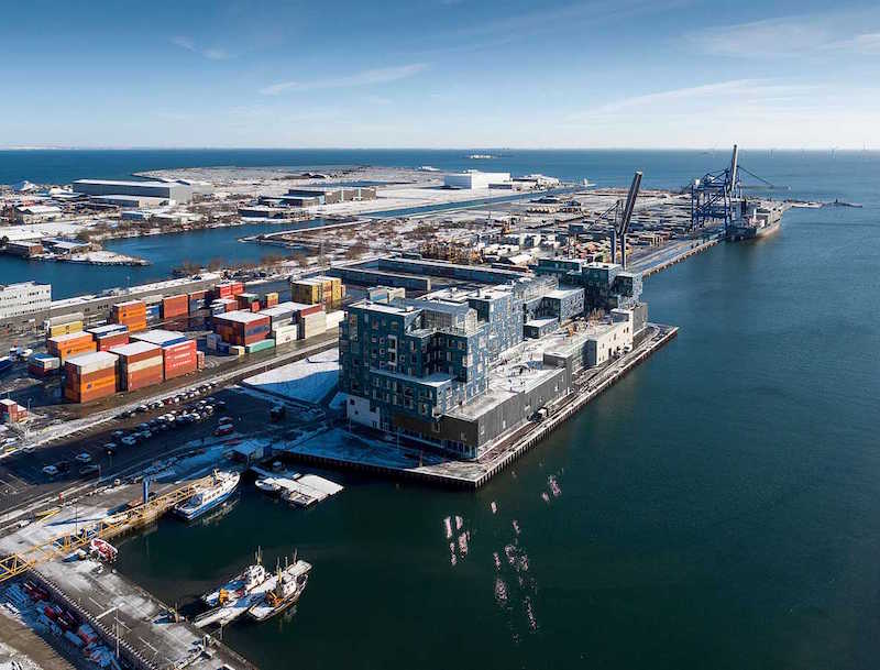 An aerial view of CIS Nordhavn