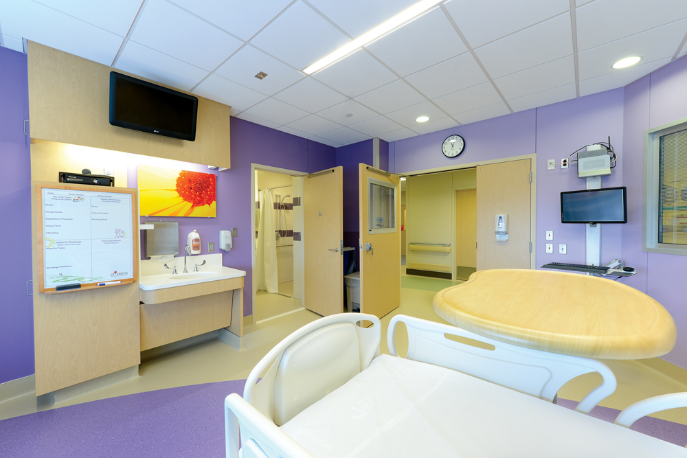 Rooms at Childrens Medical Center in Dallas were designed for universal patient