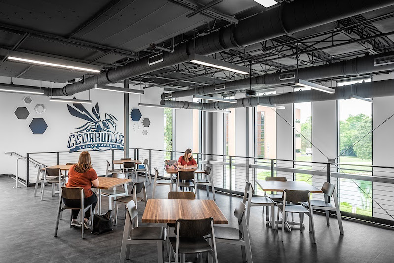 Cedarville University new dining facility addition interior
