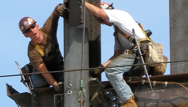 Fall prevention is the theme of OSHA's "Stand Down" campaign. Photo: Wikimedia C