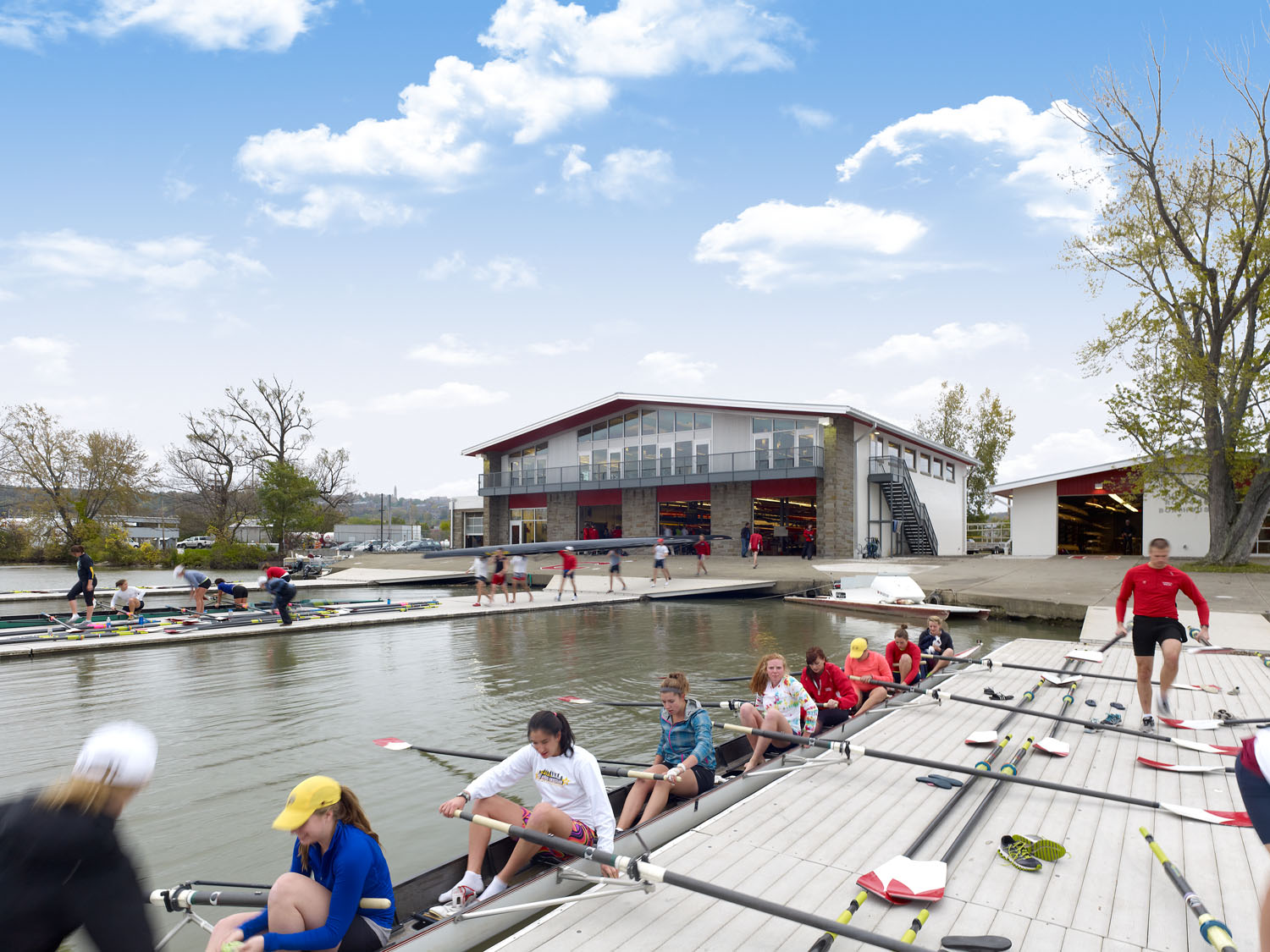 Cornell University rowing has been transformed into a waterfront campus destination. Photo courtesy HGA