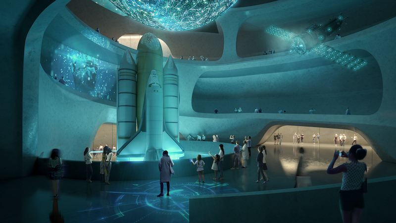 MOSH concept exhibition space shuttle 
