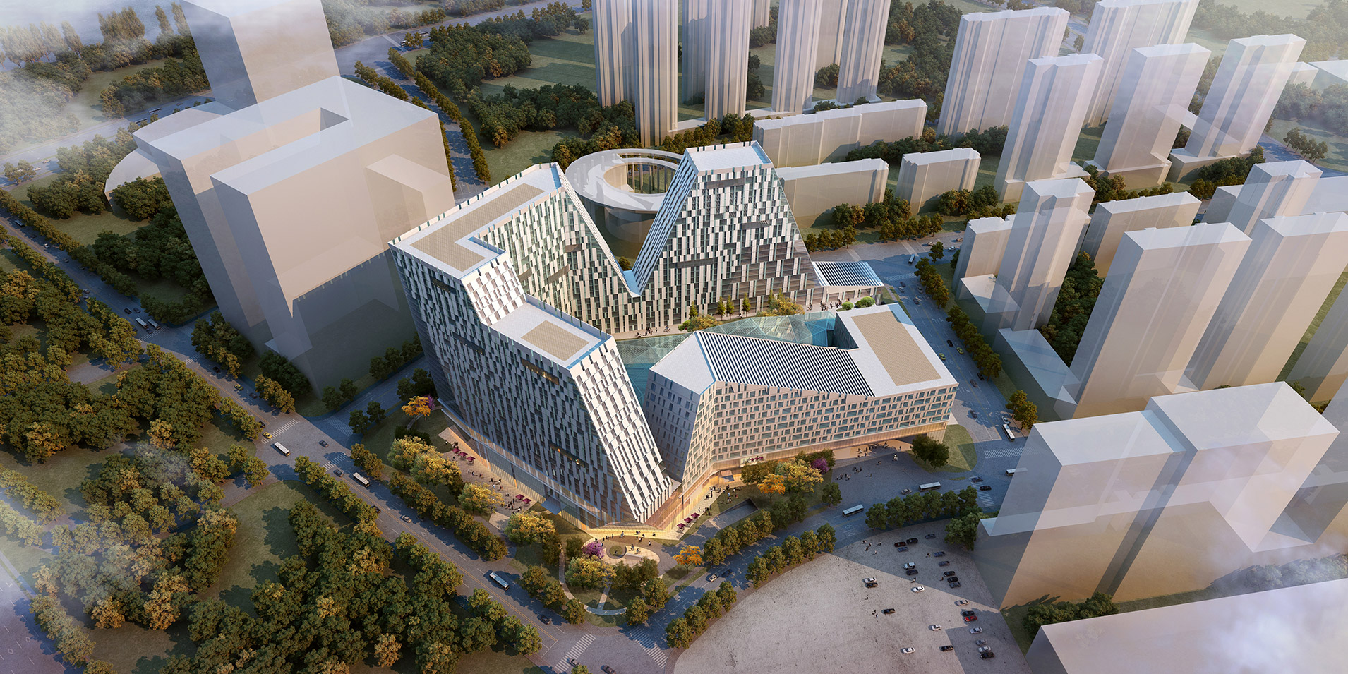 5+design looks to mountains for Chinese transport hub design