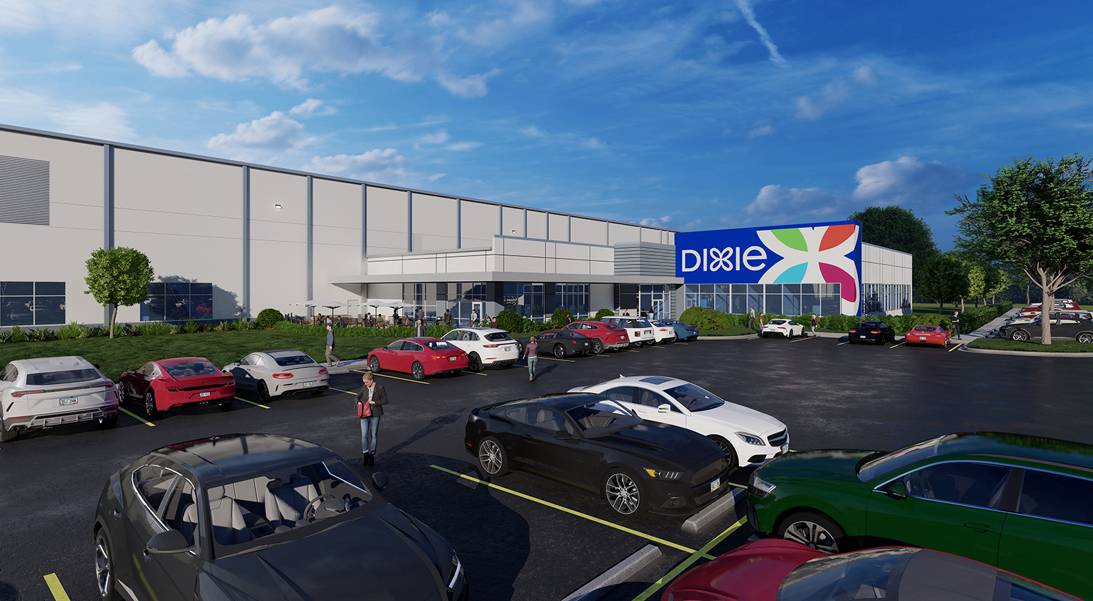 A rendering of Georgia-Pacific's Dixie plant in Jackson, Tenn., which is scheduled to open next year. Images; Courtesy of jE Dunn