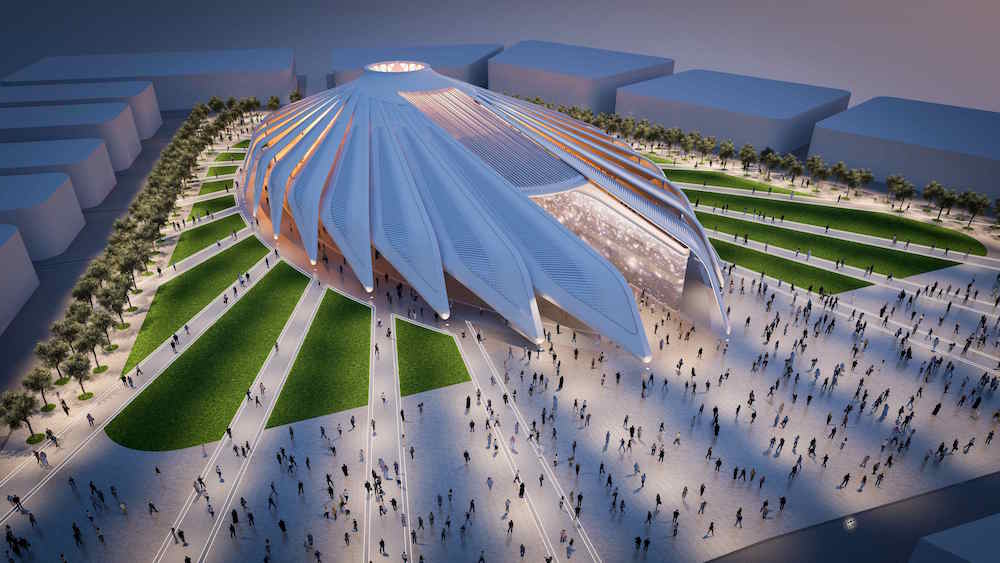 Santiago Calatrava designs falcon pavilion for UAE at Dubai Expo