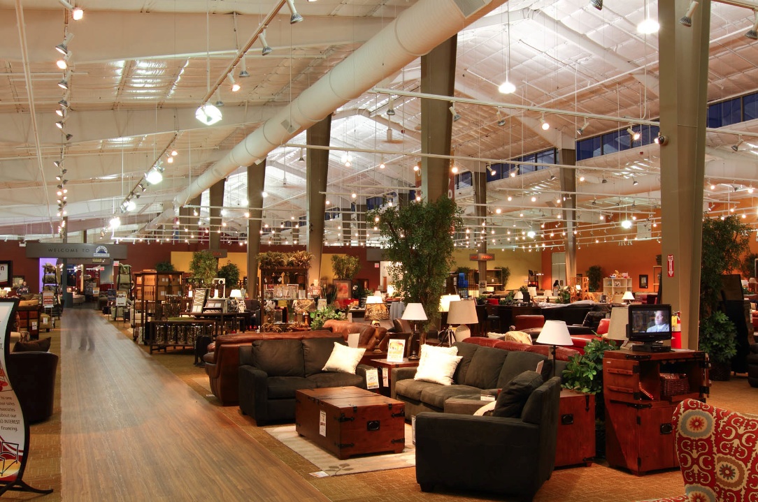 The Furniture Row retail center in Charlotte, N.C., provides a single destinatio